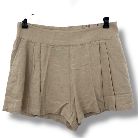 Rewash Pants - NEW American Rewash Trouser Short Size XL Beige Tan Linen Loose Old Money Luxury